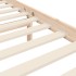 Estructura de cama con cabecero madera maciza 100x200