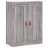 Aparador alto madera contrachapada gris sonoma 69,5x34x180