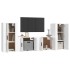 Set de muebles para TV 4 piezas madera contrachapada