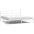 Estructura de cama de metal con cabecero blanco 180x200