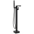 Grifo para bañera de pie acero inoxidable negro 90