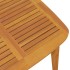 Mesa de jardín madera maciza de acacia 110x110x75