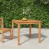 Mesa de comedor de jardín madera maciza de teca 85x85x75