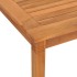 Mesa de comedor de jardín madera maciza de teca 85x85x75