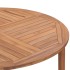 Mesa de comedor de jardín madera maciza de teca Ø110x75