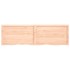 Estante de pared madera maciza roble sin tratar 200x60x(2-4)