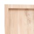 Estante de pared madera maciza roble sin tratar 200x60x(2-4)