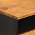 Mesa de centro madera maciza mango negro y marrón 80x54x40