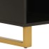 Mueble auxiliar madera maciza mango marrón/negro 80x33,5x75