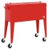 Carrito nevera con ruedas rojo 92x43x89