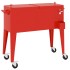 Carrito nevera con ruedas rojo 92x43x89