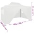 Carpa plegable profesional con 4 paredes acero blanco 3x4