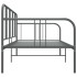 Estructura de sofá cama de metal gris 90x200