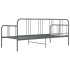 Estructura de sofá cama de metal gris 90x200