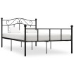 Estructura de cama de metal negro 160x200 cm