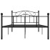 Estructura de cama de metal negro 160x200