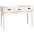 Mesa consola de madera maciza de pino blanco 114x40x75