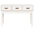 Mesa consola de madera maciza de pino blanco 114x40x75