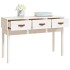 Mesa consola de madera maciza de pino blanco 114x40x75