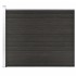 Panel de valla WPC gris 175x146