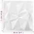 Paneles de pared 3D 48 unidades blanco diamante 12 m² 50x50