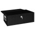 Caja de almacenaje de aluminio negro 80x39x30