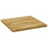 Tablero de mesa cuadrado madera maciza de roble 44 mm 80x80