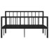 Estructura de cama de metal negro 140x200