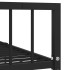 Estructura de cama de metal negro 140x200