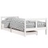 Estructura cama niños con cajones madera pino blanco 80x200