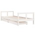 Estructura cama niños con cajones madera pino blanco 80x200