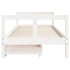 Estructura cama niños con cajones madera pino blanco 80x200