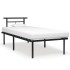 Estructura de cama de metal negro 90x200