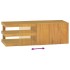 Armario de baño de pared madera maciza de teca 90x40x30