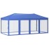 Carpa para fiestas plegable con paredes laterales azul 3x6