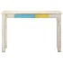 Mesa consola de madera de mango rugosa blanca 115x35x77