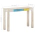 Mesa consola de madera de mango rugosa blanca 115x35x77