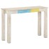 Mesa consola de madera de mango rugosa blanca 115x35x77