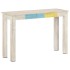 Mesa consola de madera de mango rugosa blanca 115x35x77