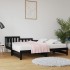 Sofá cama extraíble madera maciza de pino negro 2x(90x200)