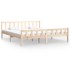 Estructura de cama madera maciza 180x200