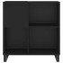 Mueble para discos madera contrachapada negro 84,5x38x89