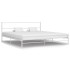 Estructura de cama de metal blanca 160x200