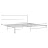 Estructura de cama de metal blanca 160x200