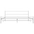 Estructura de cama de metal blanca 160x200