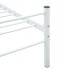 Estructura de cama de metal blanca 160x200