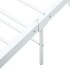 Estructura de cama de metal blanca 160x200