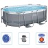 Bestway Piscina sobre el suelo ovalada Power Steel 305x200x84