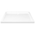 Plato de ducha rectangular blanco ABS 80x90