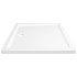 Plato de ducha rectangular blanco ABS 80x90